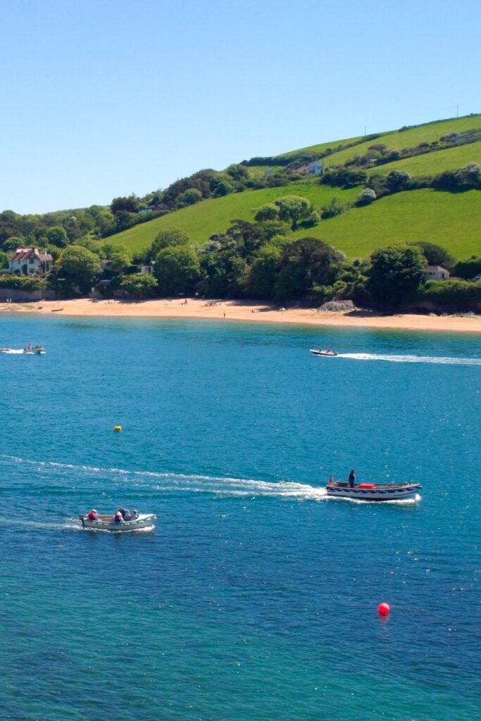 Sailing is popular in Salcombe, Devon